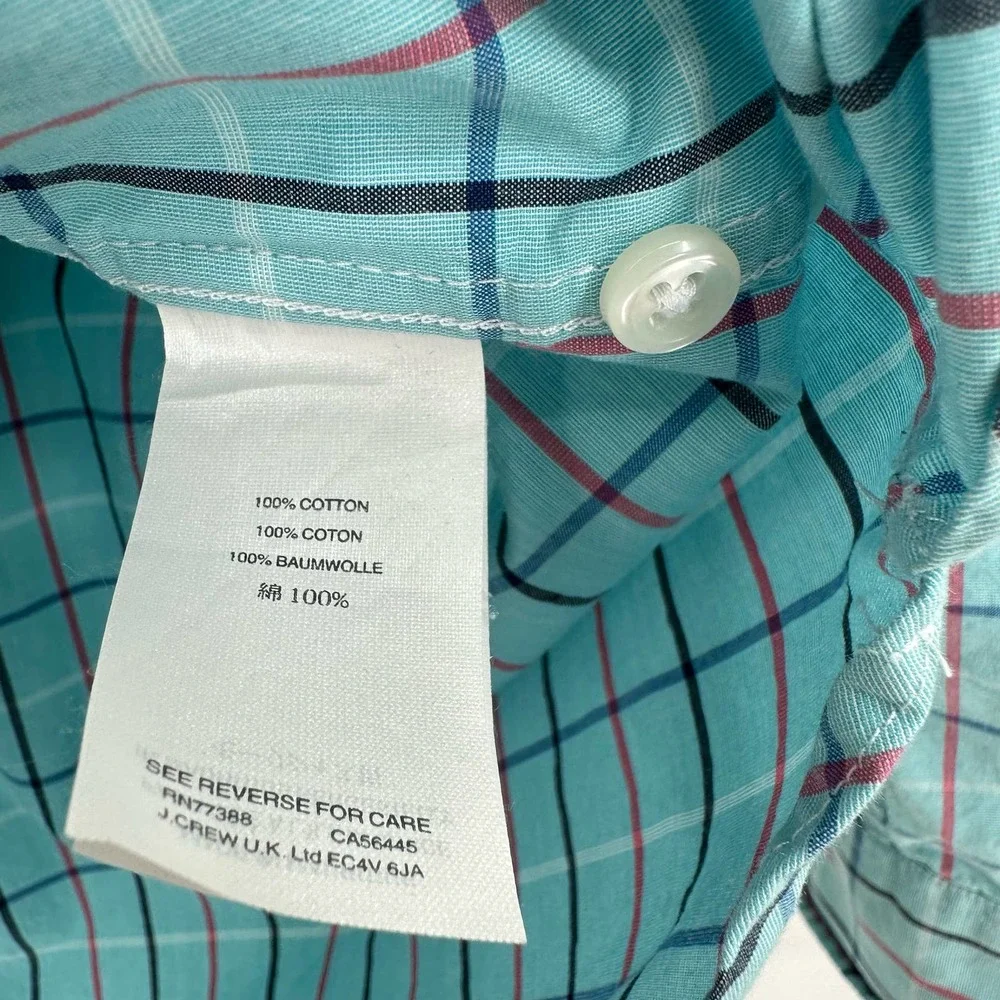 J. Crew size small slim fit 100% cotton shirting button down long sleeve shirt‎